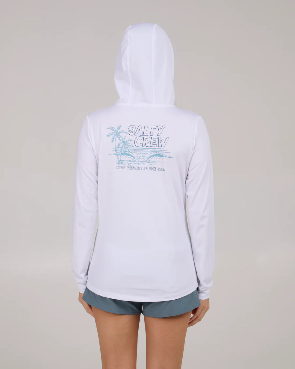A Frame Hooded Sunshirt