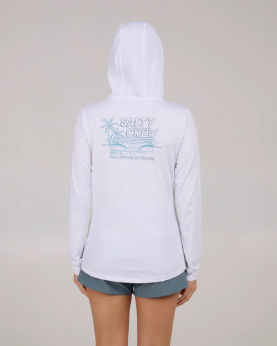A Frame Hooded Sunshirt