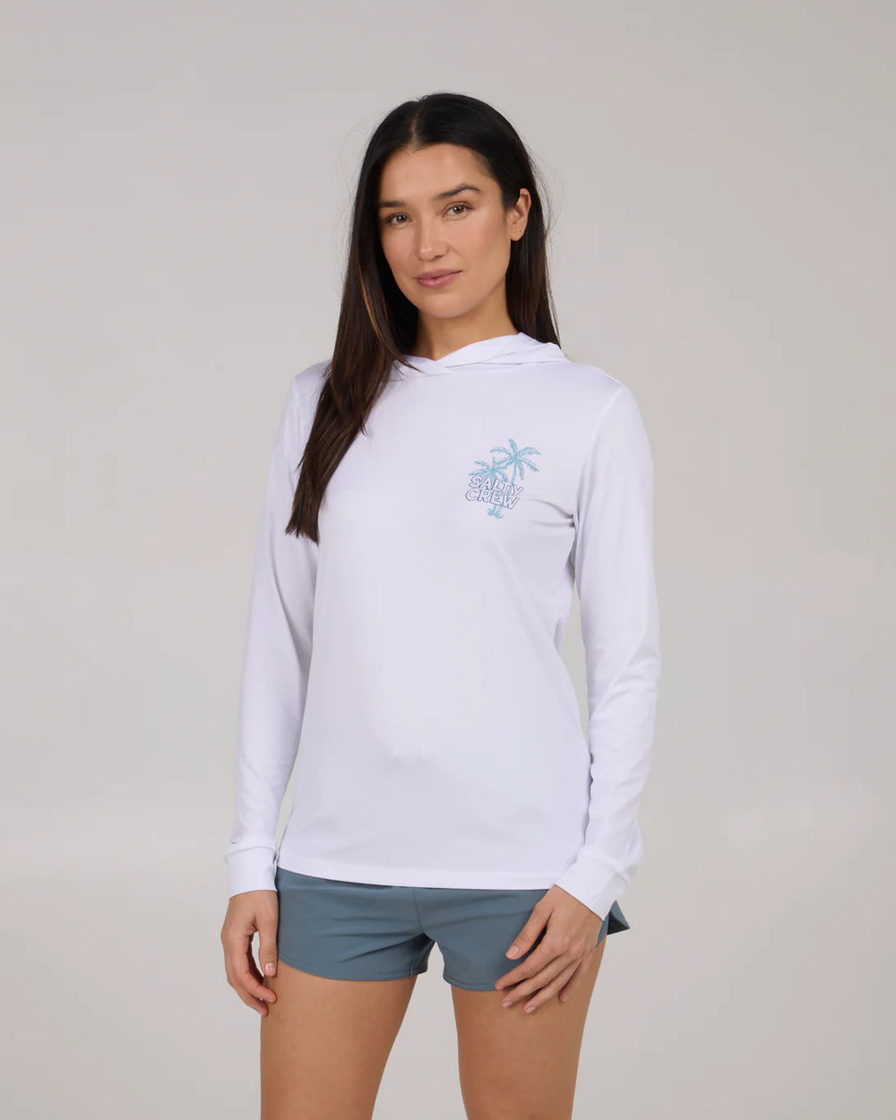 A Frame Hooded Sunshirt