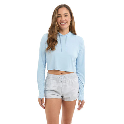Women's Vaportek Hooded Cropped Fishing Shirt