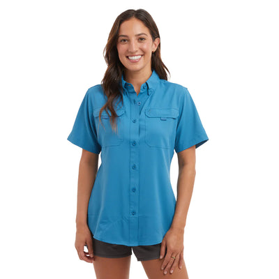 Women's Keys Short Sleeve Fishing Shirt