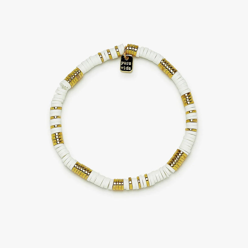 Gold And White Pisa Bracelet