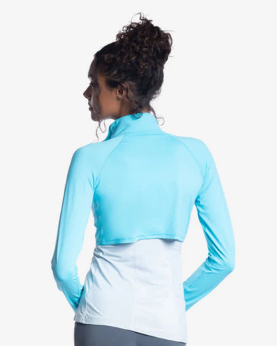 Women's Full Zip Crop Top
