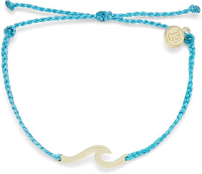 Hammered Wave Gold Bracelet