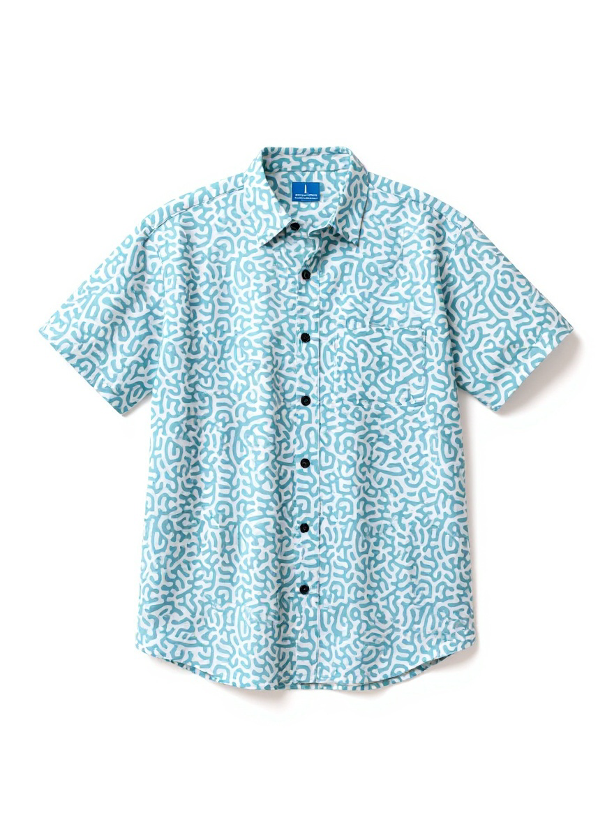 Tight Lines Short Sleeve Fishing Shirt - Prints