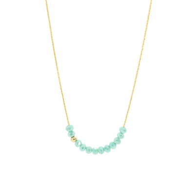 Sprinkle of Cyan Necklace