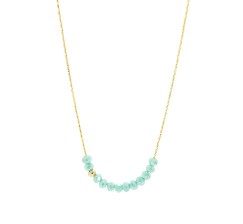 Sprinkle of Cyan Necklace