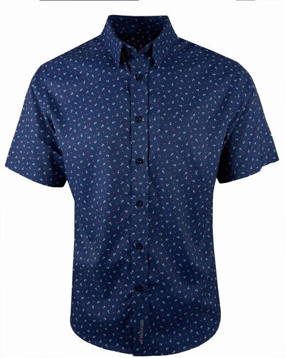 Fins Out Woven Short Sleeve Shirt
