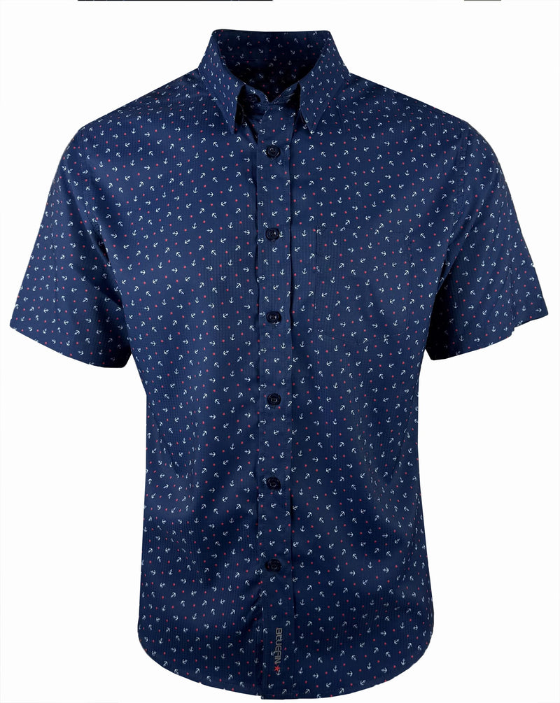 Fins Out Woven Short Sleeve Shirt