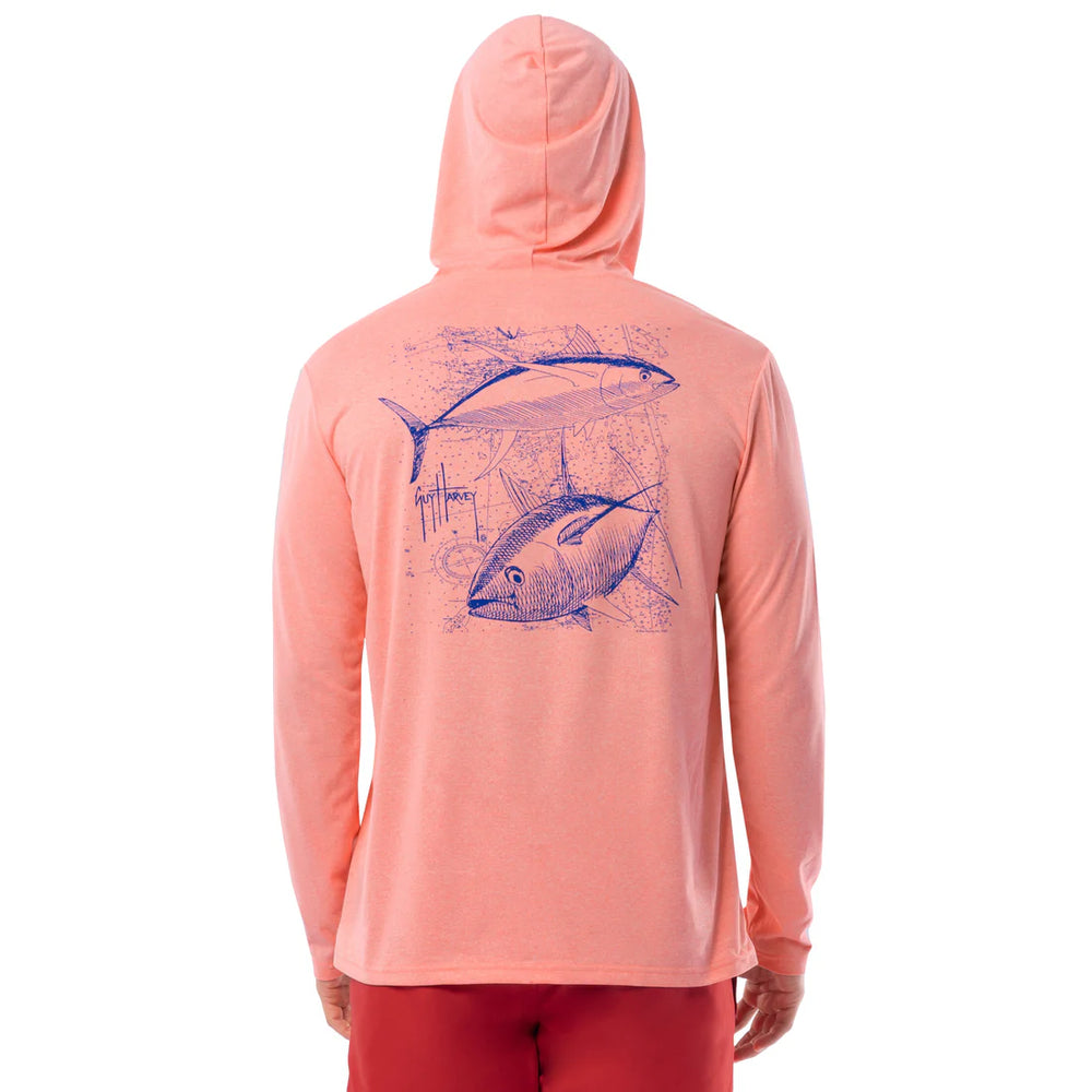 Nautical Tuna Long Sleeve Performance Hoodie