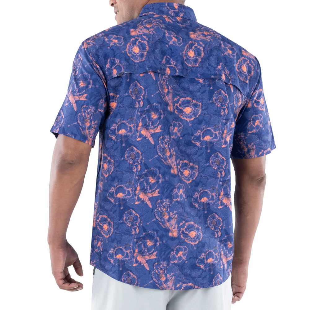 Men's Hibiscus Heather Performance Fishing Shirt