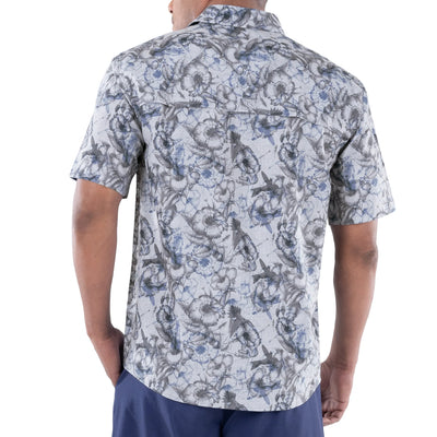 Men's Hibiscus Heather Performance Fishing Shirt