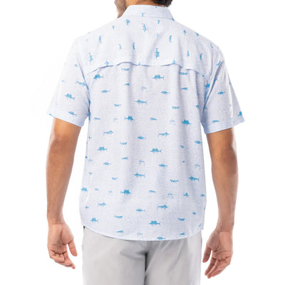 Neat Scribble Performance Fishing Shirt