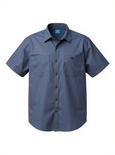 Tight Lines Short Sleeve Fishing Shirt - Solids