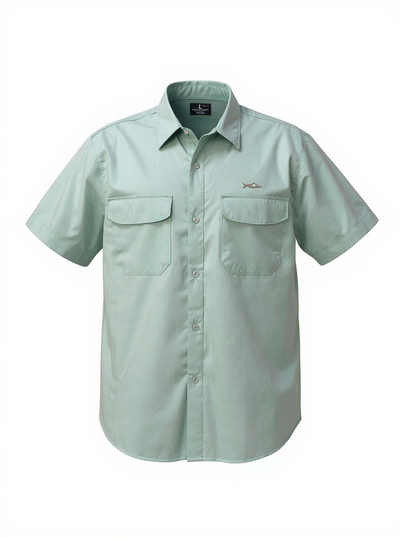 Tight Lines Short Sleeve Fishing Shirt - Solids