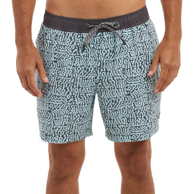 Leiday Elastic Lined 17" Boardshort - Mack