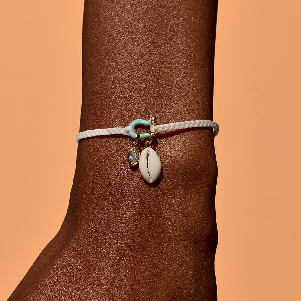 Bonne Chance Cowrie Charm Bracelet