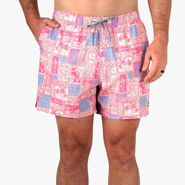 Strike Printed Swim Trunks