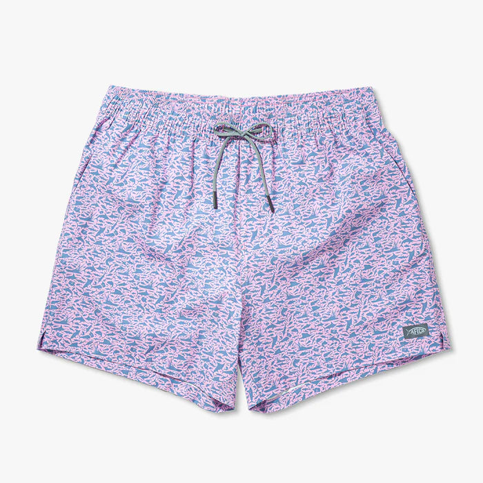 Strike Printed Swim Trunks