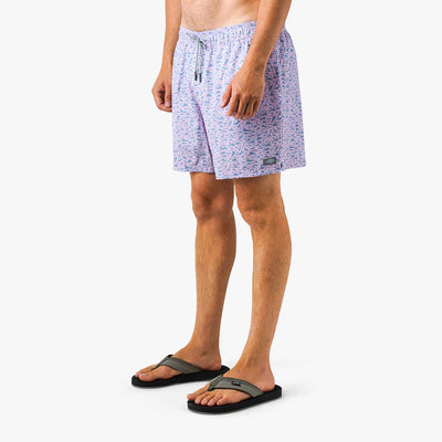 Strike Printed Swim Trunks