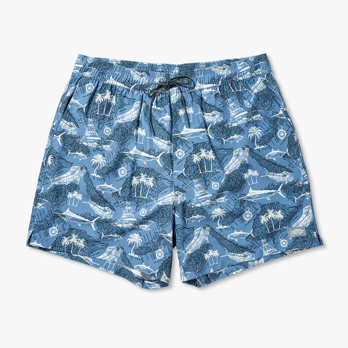 Strike Printed Swim Trunks