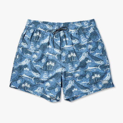Strike Printed Swim Trunks