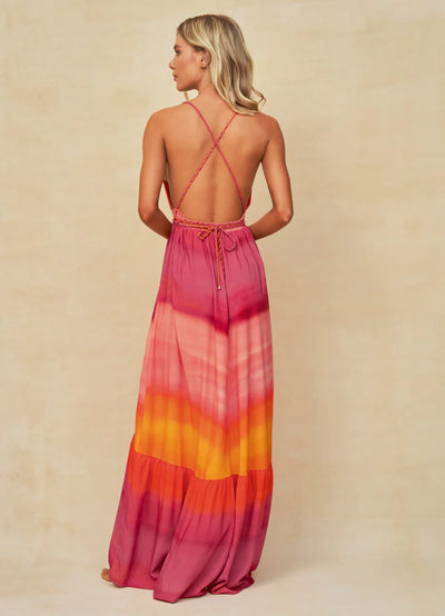 Sunrise Dye Moon Bay Long Dress