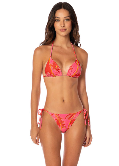 Water Blossom Shining Balmy Sliding Triangle Bikini Top