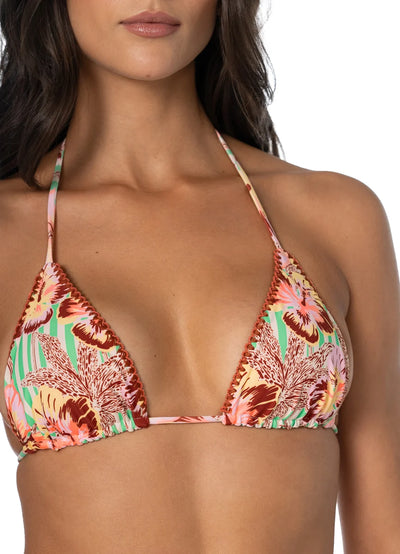 Tropical Haven Balmy Sliding Triangle Bikini Top