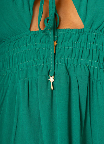 Tropical Green Parfait Short Dress
