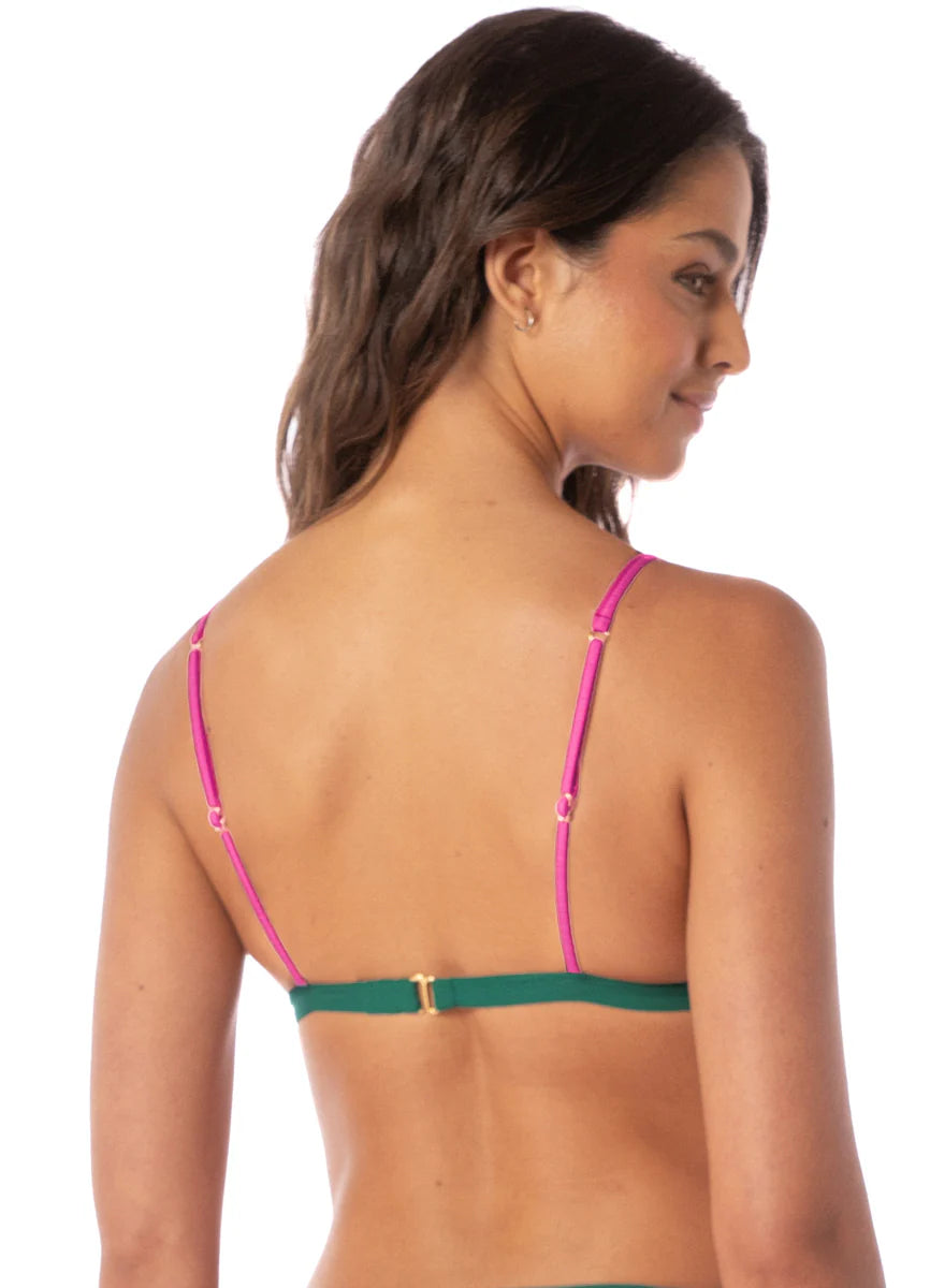 Strawberry Breeze Genuine Fixed Triangle Bikini Top