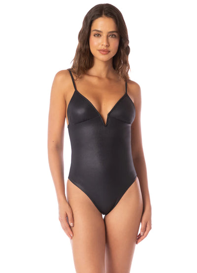 Onyx Black Parady Signature Cut V Wire One Piece