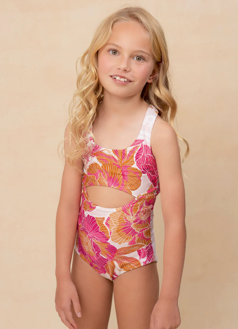 Mexican Floral Confetti Girls One Piece Set