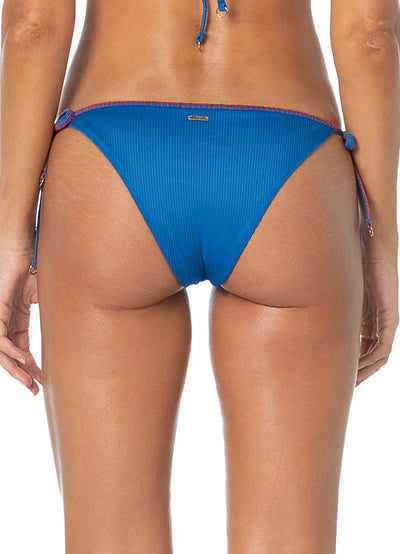 Sailor Blue Tulum Low Rise Tie Side Bikini Bottom