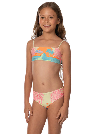 Pastel Mirage Rainbow Girls Bikini Set