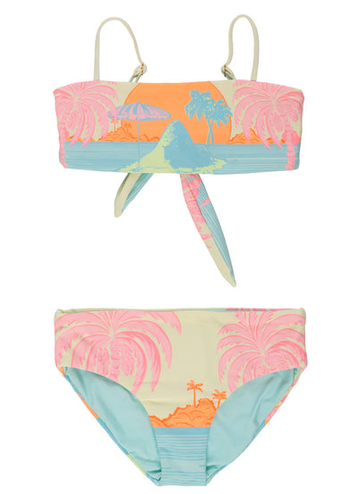 Pastel Mirage Rainbow Girls Bikini Set