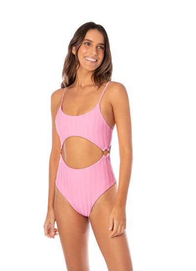 Blush Rose Skylar Cut Out One Piece Swimsuit