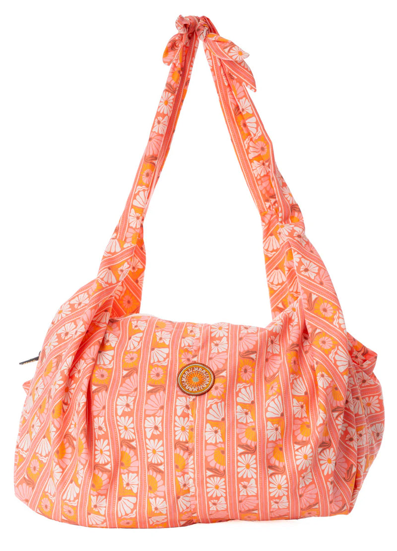Peach Flowers Surf Tote