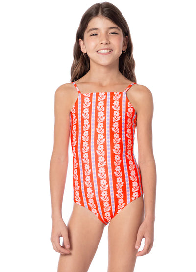 Vintage Bloom Eagle Girls One Pieces
