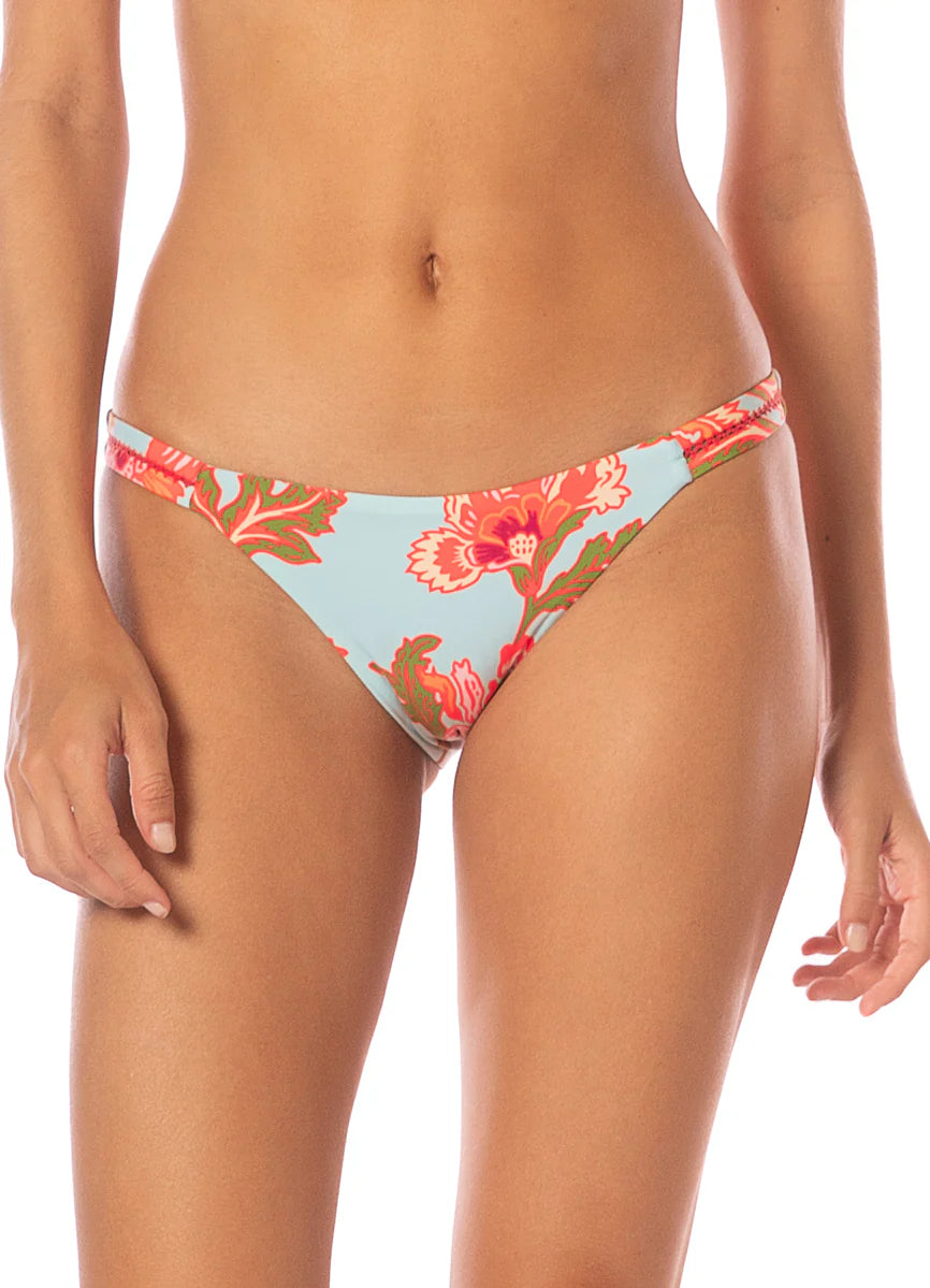 Floral Sky Quinn Low Rise Thin Side Bikini Bottom