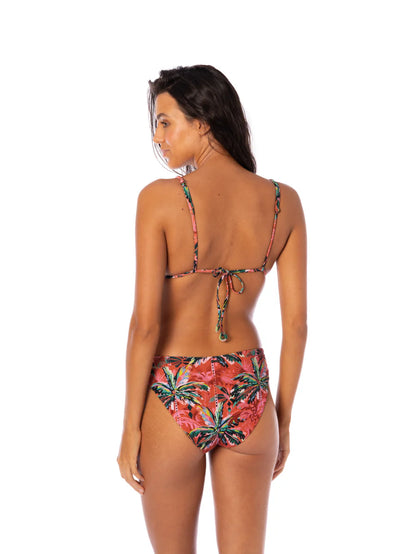 Flame Palms Upbraid Sliding Triangle Bikini Top