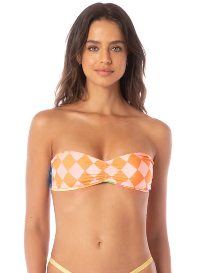 Sunrise Spritz Famed Strapless Bandeau Bikini Top