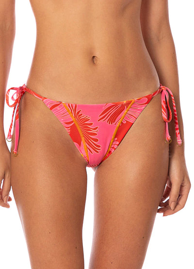 Water Blossom Shining Low Rise Tie Side Bikini Bottom