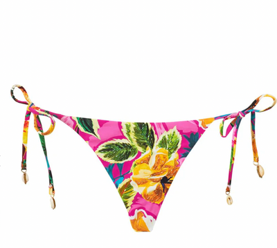 Bahama Beach Embroidered Tie Bottoms