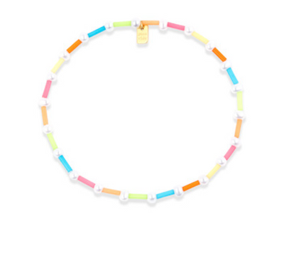 Wildflower Tube Bead Stretch Anklet