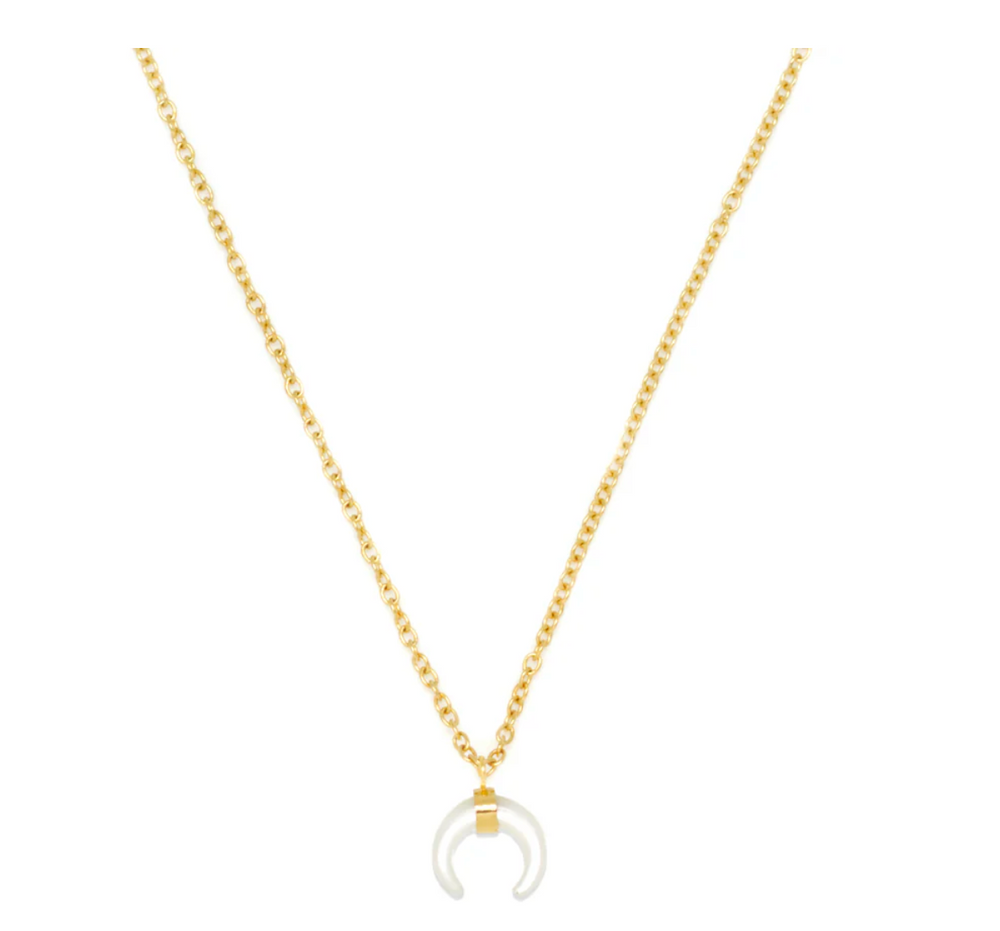 Mother Pearl Horn Necklace