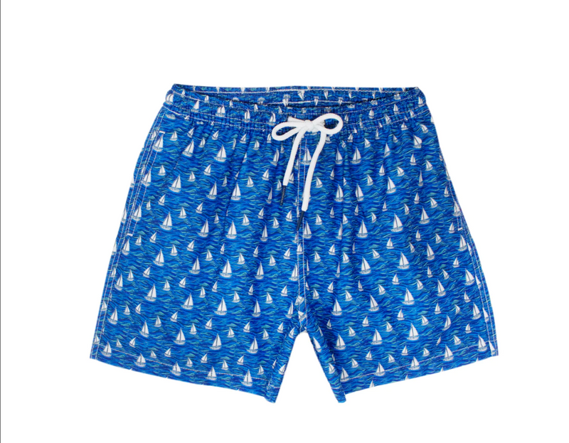 Sailboat Swim Trunks