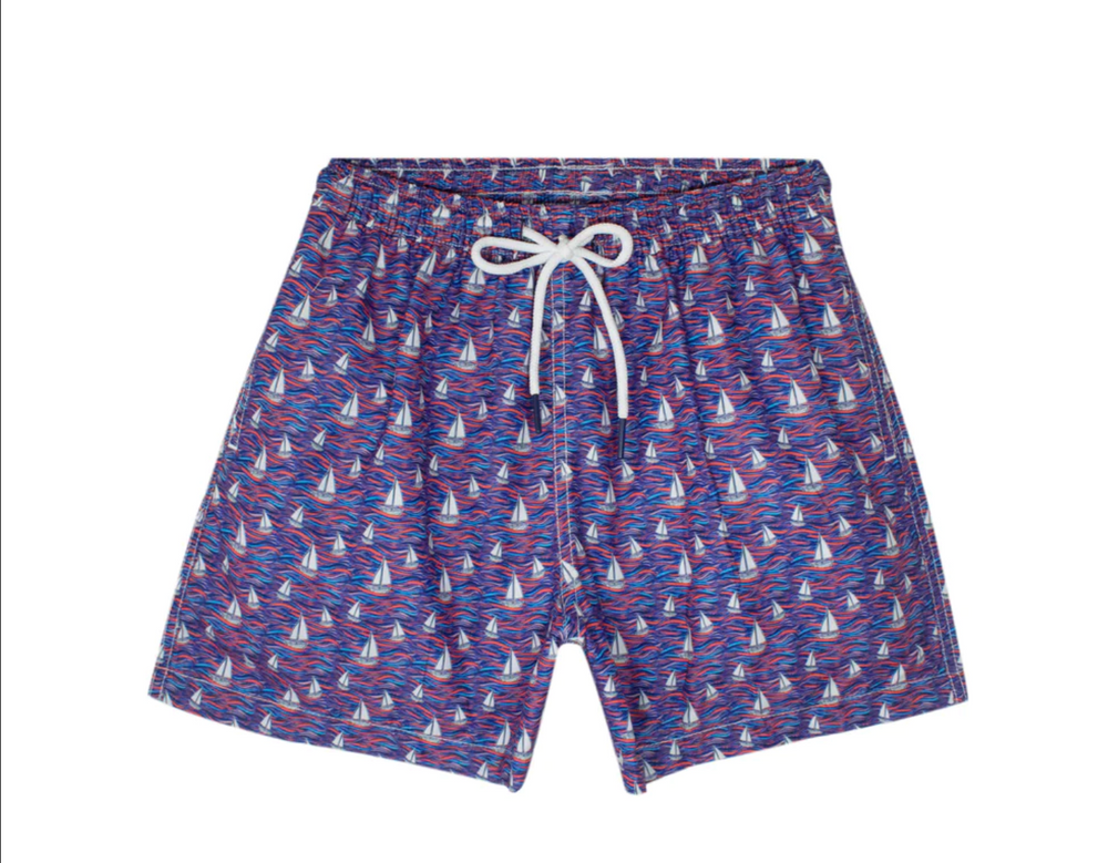 Sailboat Swim Trunks