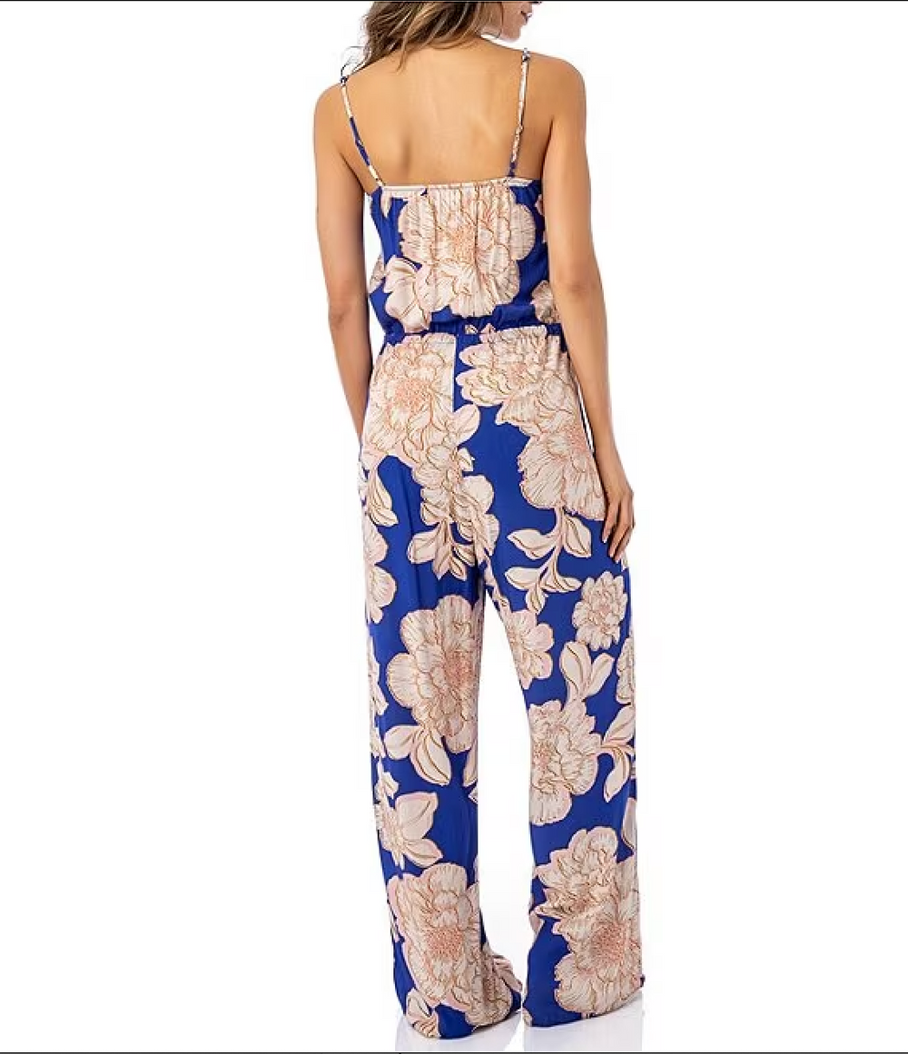 Blue Bouquet Arielle Cover-Up Jumpsuit