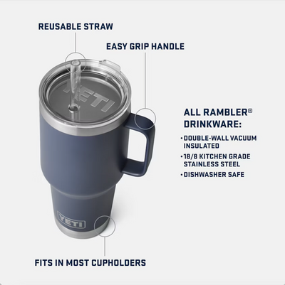 Rambler 35oz Straw Tumbler With Straw Lid